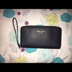 Kate Spade Black Wristlet